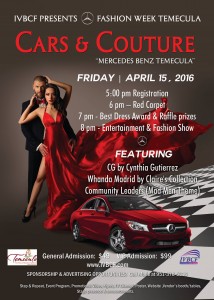 FASHION WEEK TEMECULA "CARS AND COUTURE"