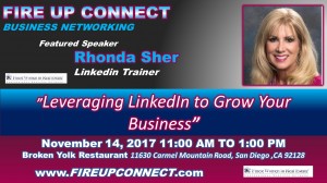 FIRE UP CONNECT-Speaker Rhonda Sher